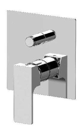 MISCELATORE MONOCOMANDO INCASSO CON DEVIATORE LINEA REBEL