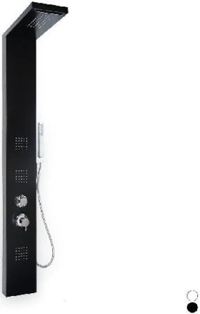 PARETE ATTREZZATA MULTIFUNZIONE MOD.MANHATTAN ALLUMINIO