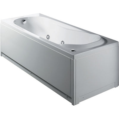 VASCA RETTANGOLARE CON IDROMASSAGGIO E PANNELLO MOD.MILO