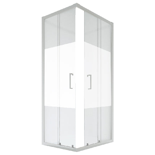 1 LATO PER DOCCIA ANGOLARE CRISTALLO SERIGRAFATO LINEA ESSENTIAL