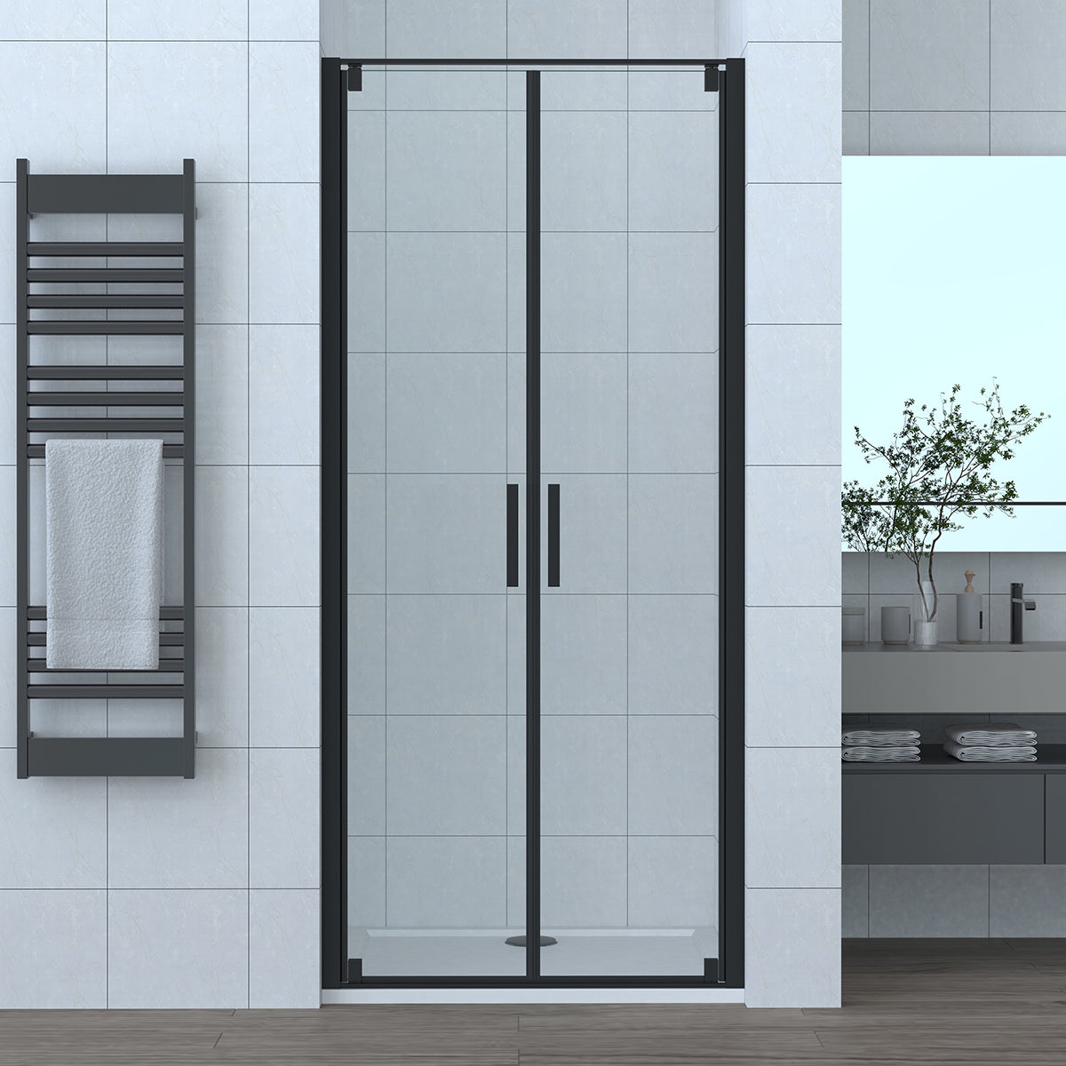 PORTA DOCCIA SALOON CRISTALLO LINEA VELVET