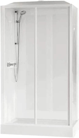 CABINA DOCCIA MEDIA GLASS 2P 1 ANTA SCORREV. E 1 FISSA