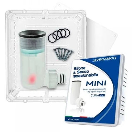 KIT SIFONE A SECCO CON SCARICO ORRIZZONTALE MINI