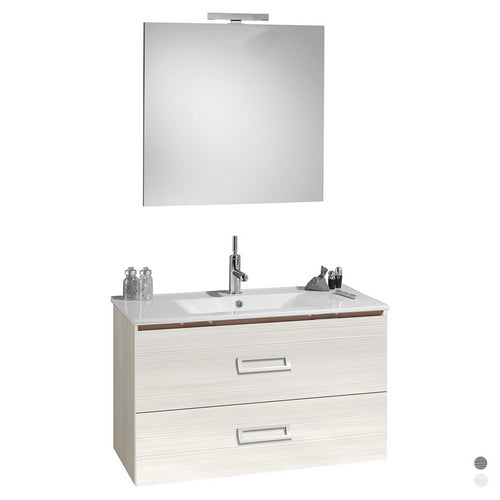 MOBILE BAGNO SOSPEAO "FANTASY" CON LAVABO E SPECCHIO CM.90