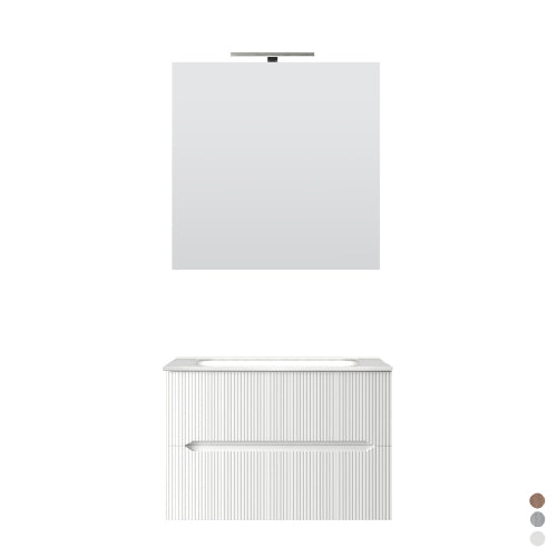 MOBILE BAGNO SOSPESO LINEA STICK CANNETTATO DA 70 CM