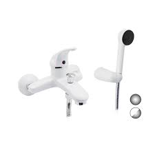 MONOCOMANDO VASCA DUPLEX CON DOCCETTA ANTICALCARE SERIE MARZIA