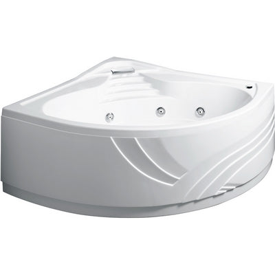 VASCA ANGOLARE CON IDROMASSAGGIO E PANNELLO MOD.CIPRO