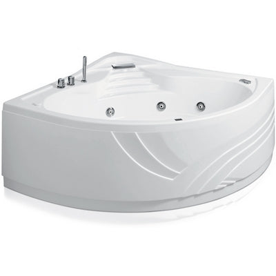 VASCA IDRO CON RUBINETTERIA BORDO VASCA ANGOLARE MOD.CIPRO